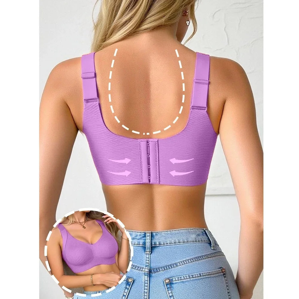 Sport Everyday Bras for Women Full Cup Seamless Push Up Female Underwear Adjustable Stretch Shoulder Straps Bralette Underwear