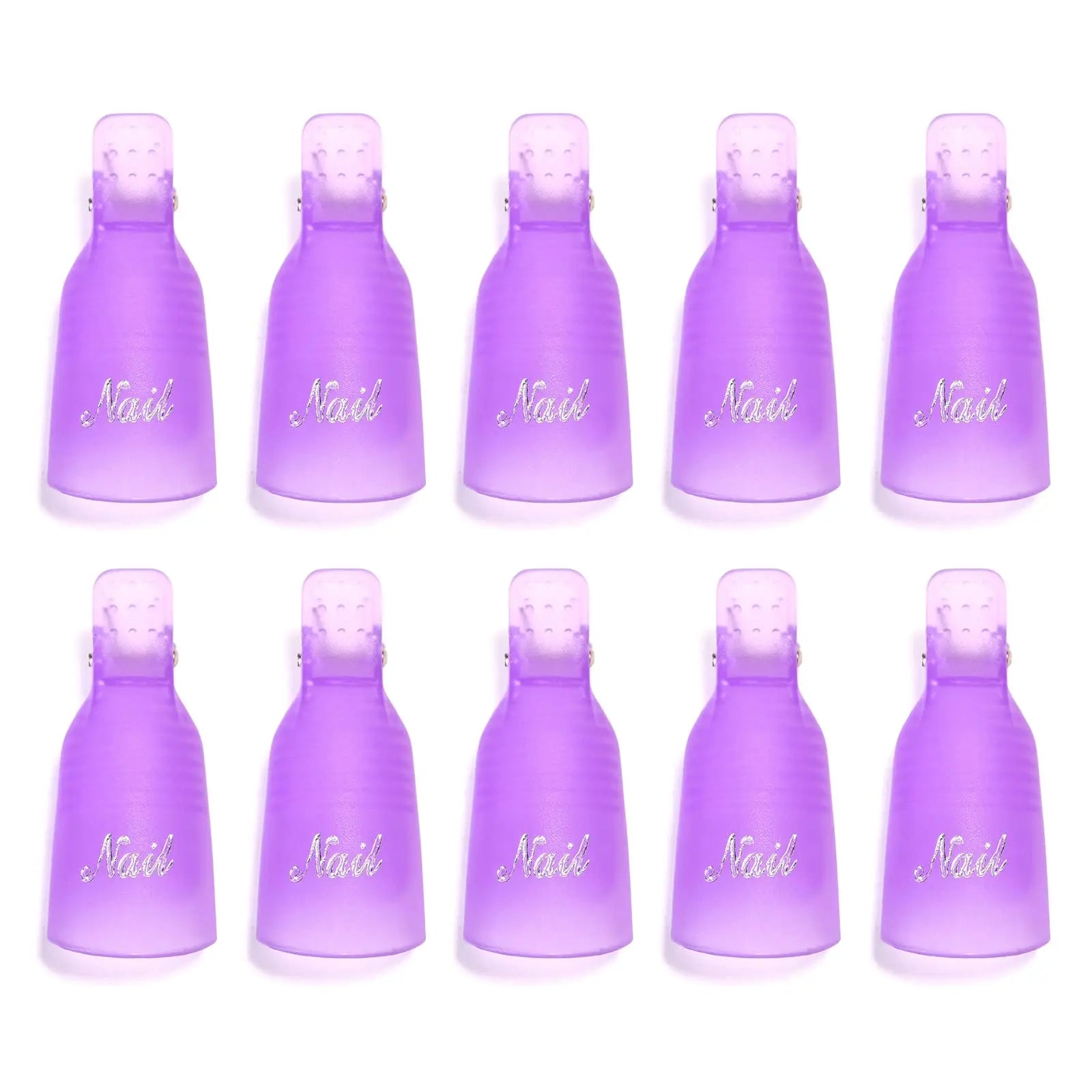 LULAA 10Pcs/16Pcs Plastic Nail Art Soak Off Cap Clip UV Gel Polish Remover Wrap Tool for Fingernail Removal Soak Off Clips