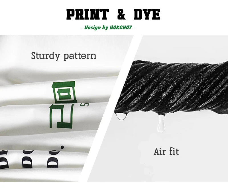 Chinese Print Cotton Summer Tee