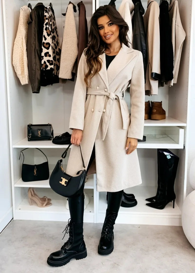 Vintage Double Breasted Wool Trench