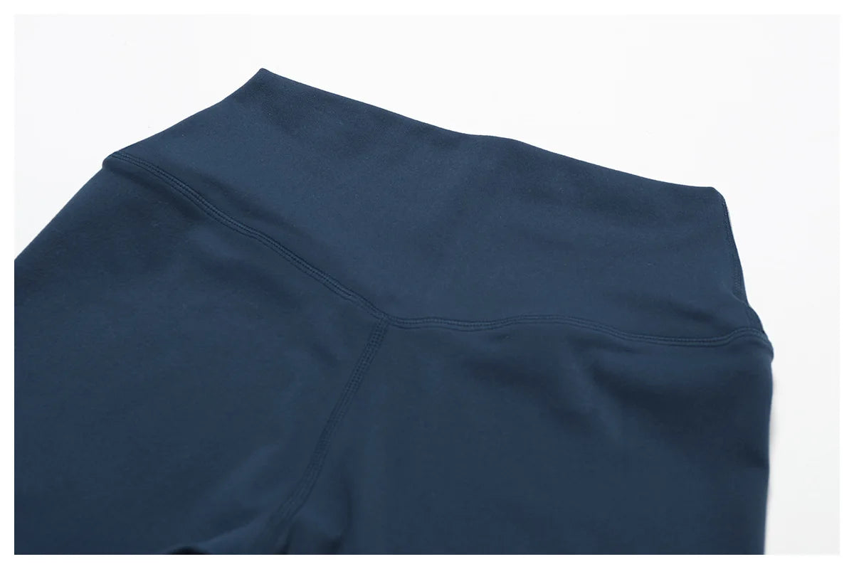 Fitness Leggings High Rise Hip Lift Brushed Soft Material For Ladies Outdoor Elastic Slim Fit Outer Wear Sports Tight Pants