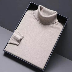 Minimal Turtleneck Knit Pullover