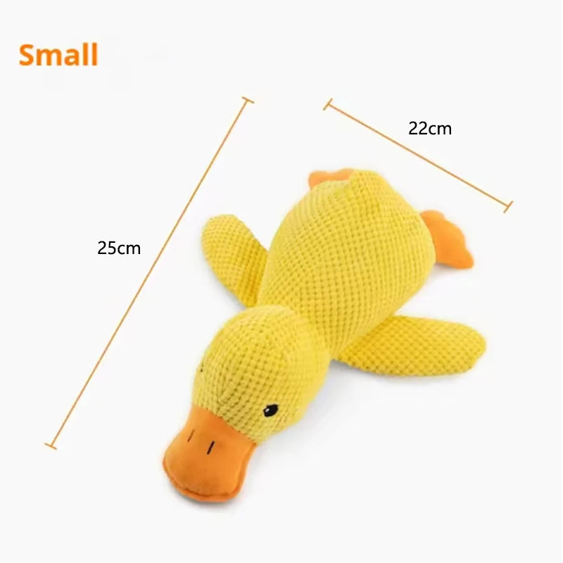 Cuddly Yellow Duck Squeak Toy