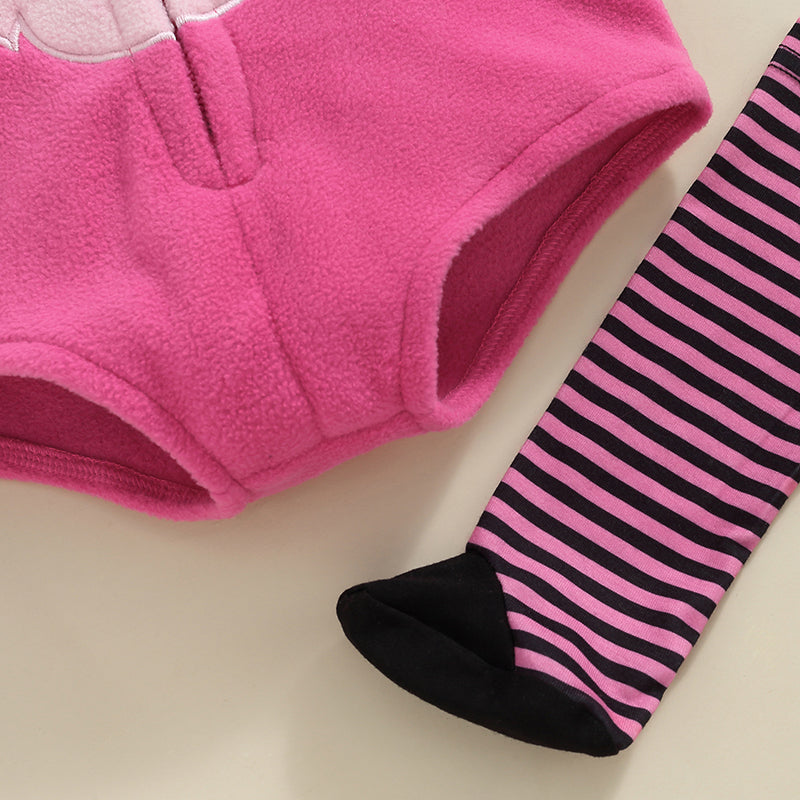 Unicorn Hooded Romper Socks Set