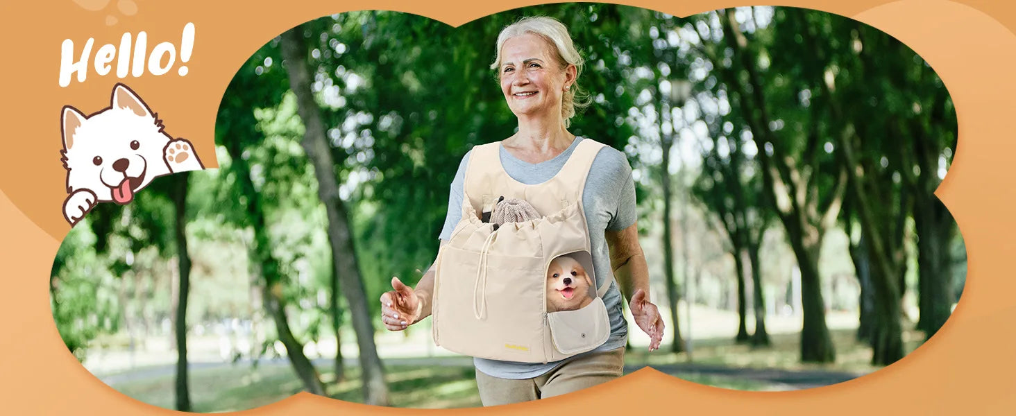 Pet Travel Chest Backpack Large Capacity Portable Breathable Handbag Outdoor Travel Cat and Dog Bag