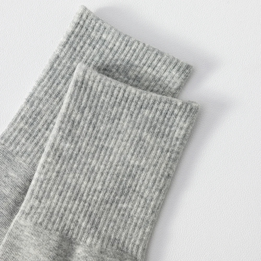 Plus Size Cotton Crew Socks