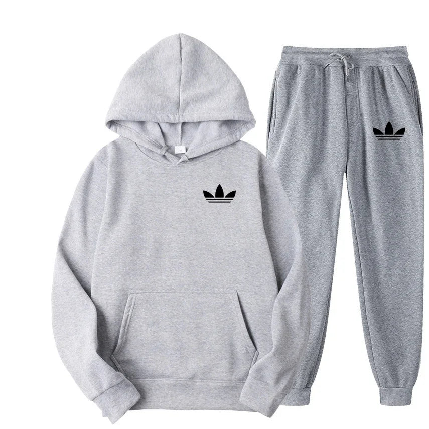 2025 New Men's Fashion Casual Tracksuits Outdoor Jogging Hooded Sets Sports Luxury Hoodie + Pants Suit Clothing