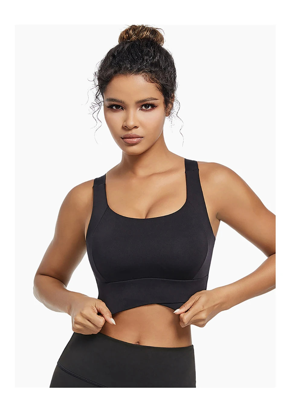 High Impact Sports Bras for Women High Support Padded Sports Bra Workout Fitness Crop Top for Women Racerback Bra for Yoga