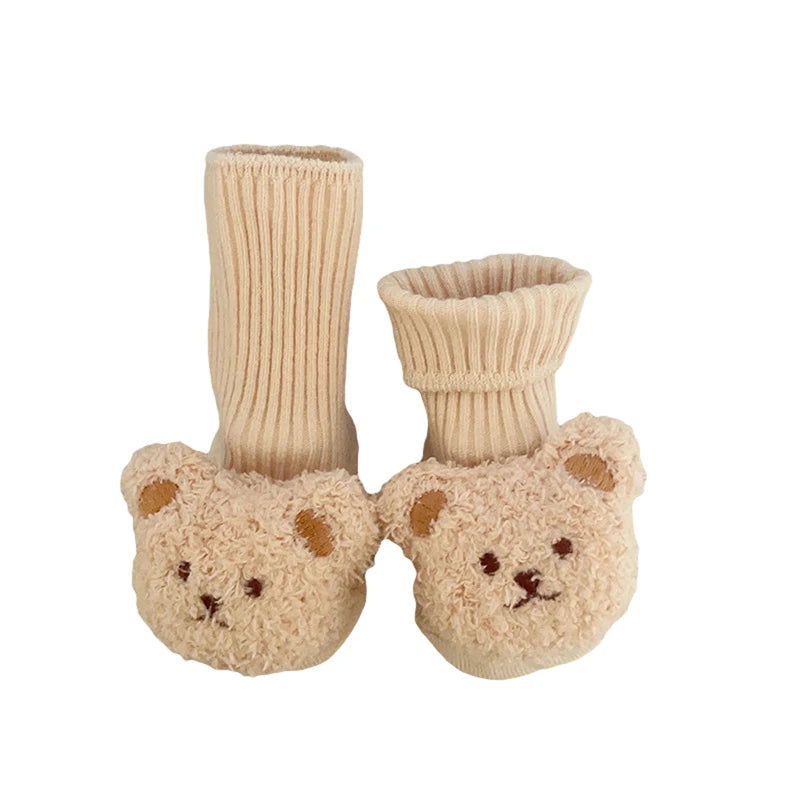 Cartoon Bear Infant Knit Socks