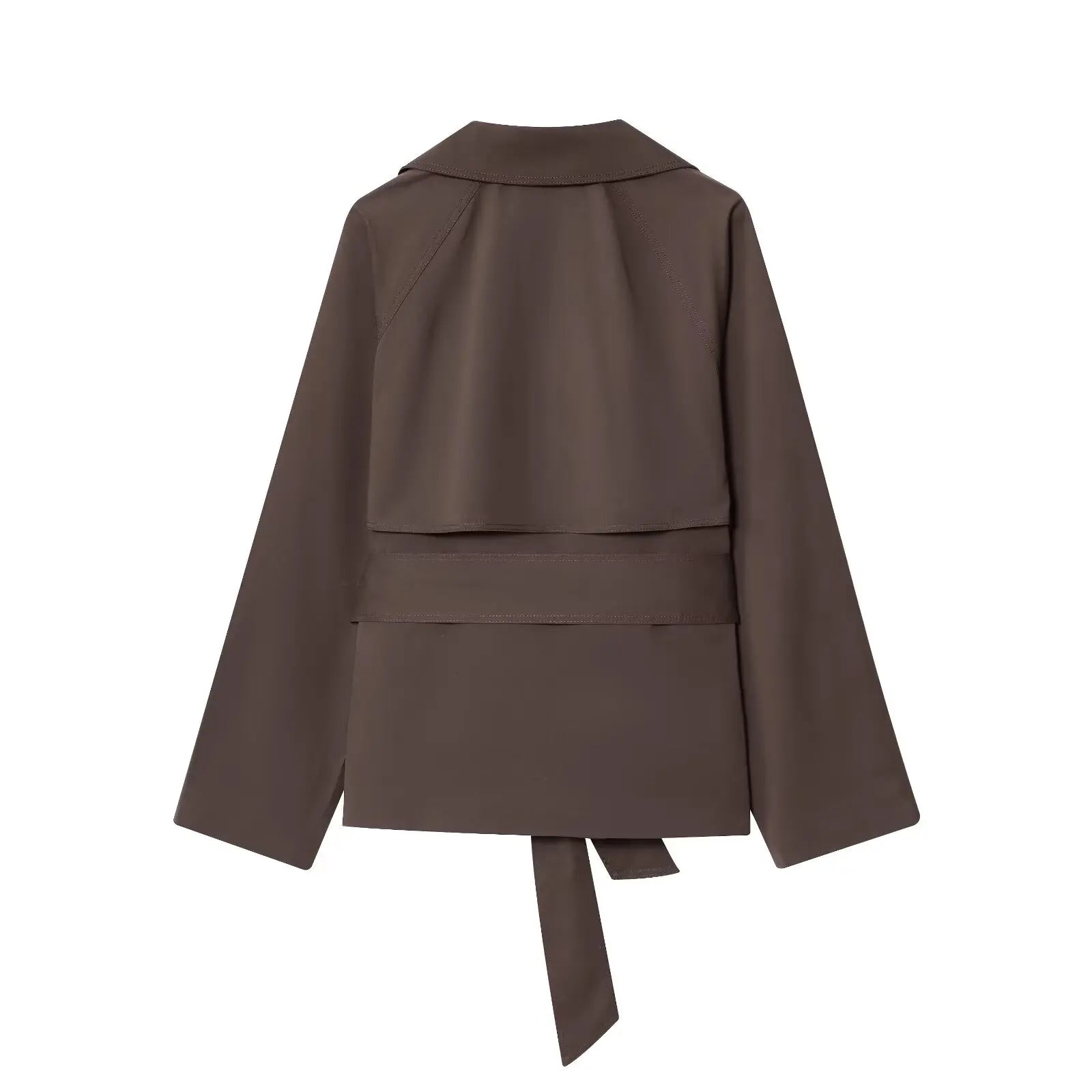 Women's Jackets Autumn 2026 New Fashion Short Trench Coats Chic Lapel Loose Elegant Women long-sleeved Warm Autumn Street Jacket
