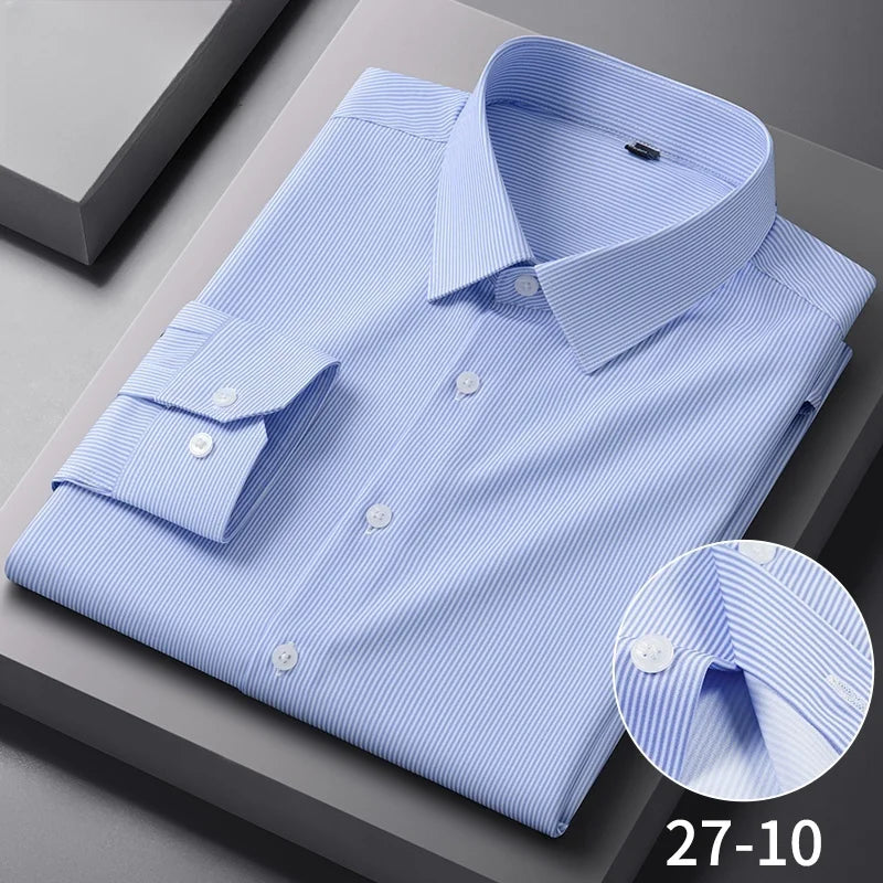 Anti Wrinkle Slim Plaid Shirt