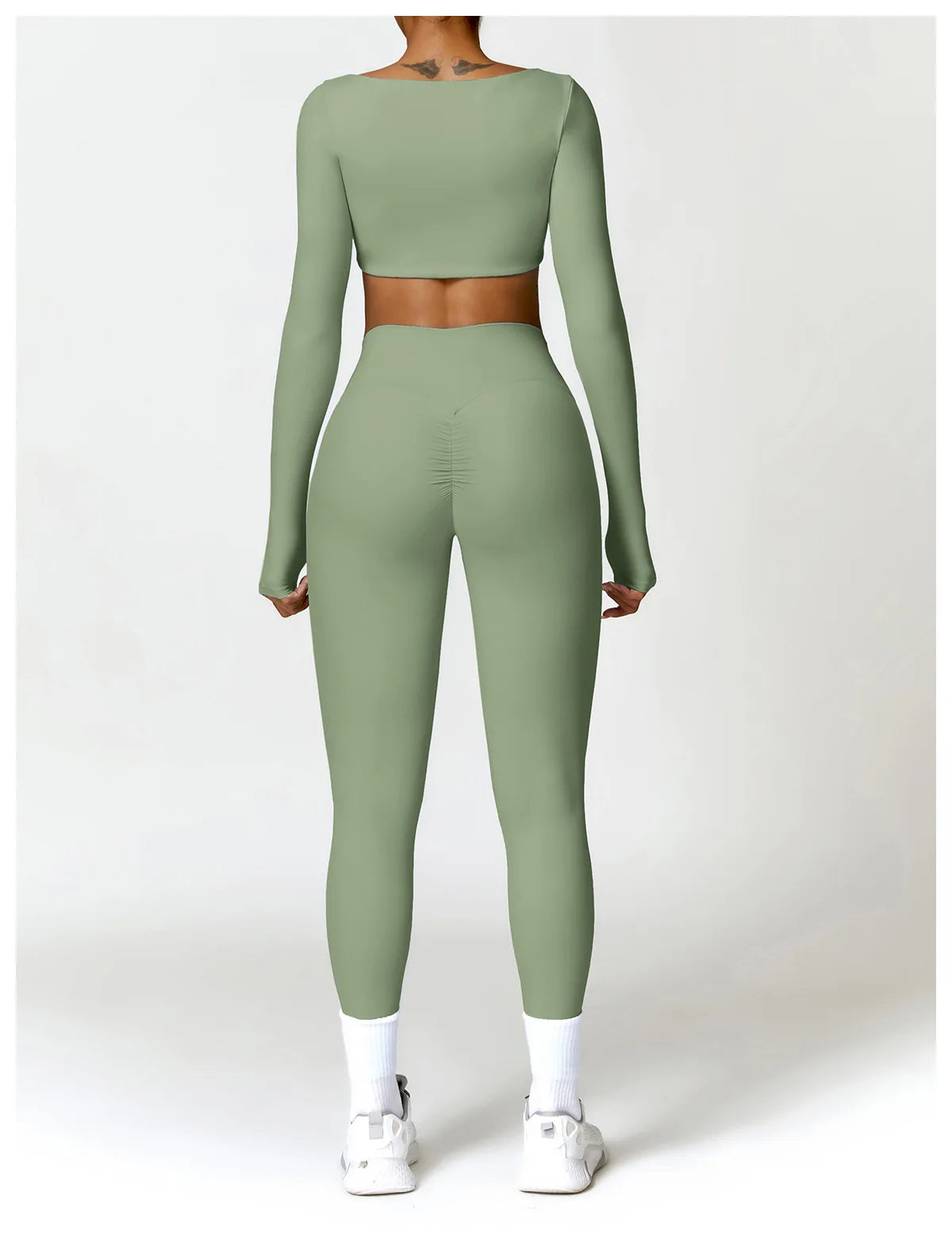 Summer 2PCS Yoga Suit Sports Set Women Quick-Dry Gym Set Women Tracksuit Running Workout Long Sleeve Sports Shirt Yoga Clothing