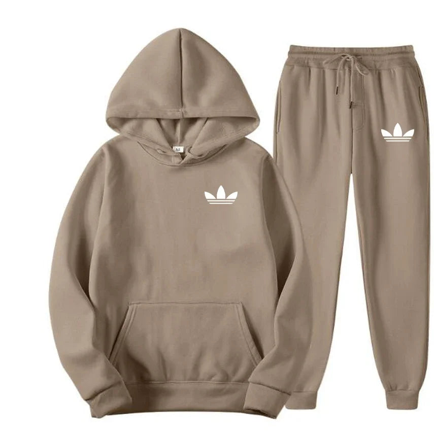 2025 New Men's Fashion Casual Tracksuits Outdoor Jogging Hooded Sets Sports Luxury Hoodie + Pants Suit Clothing