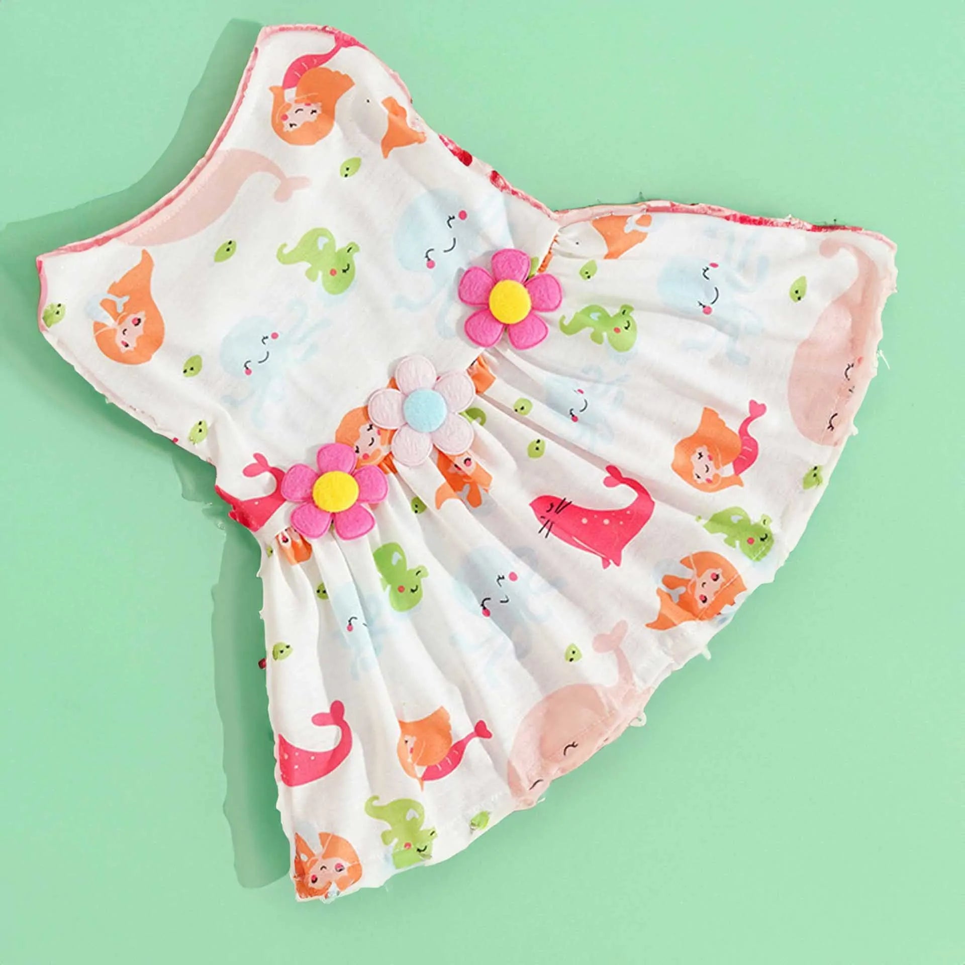 Adorable Printed Puppy Summer Dress