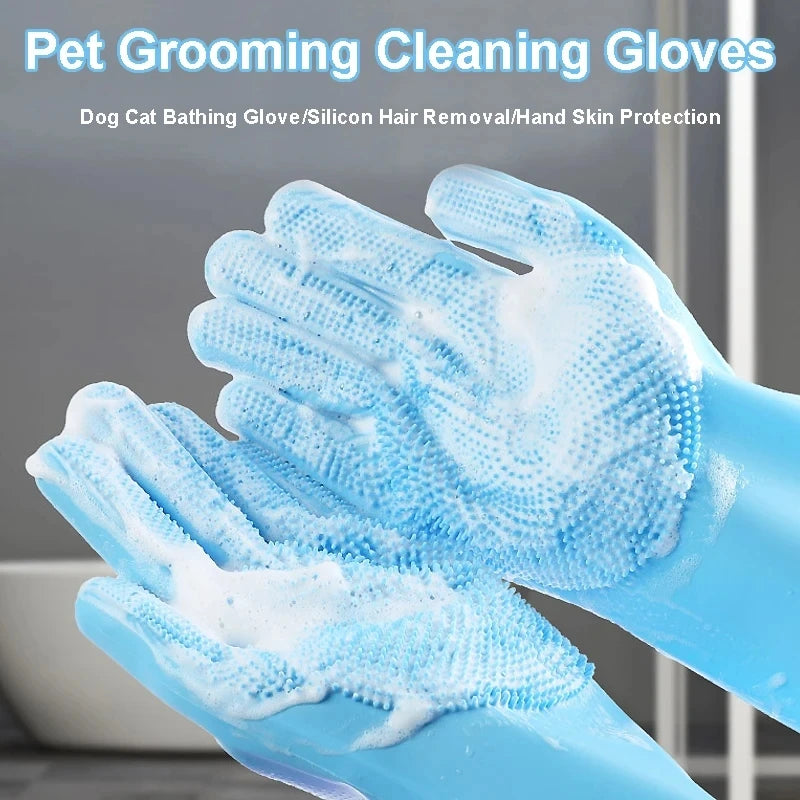 Silicone Shampoo Massaging Glove