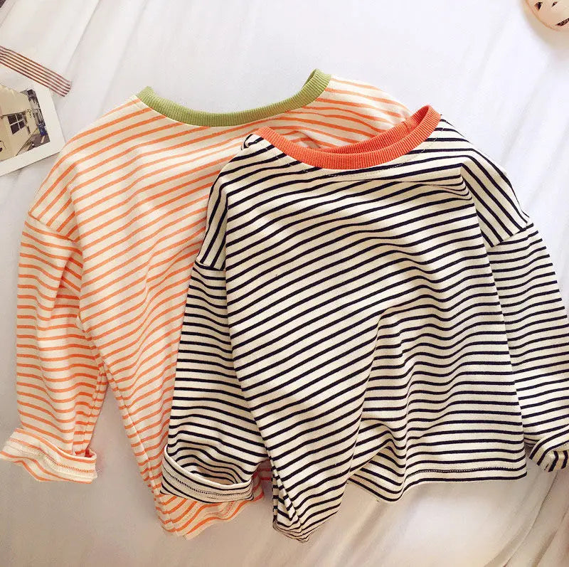 Striped Long Sleeve Baby Tee