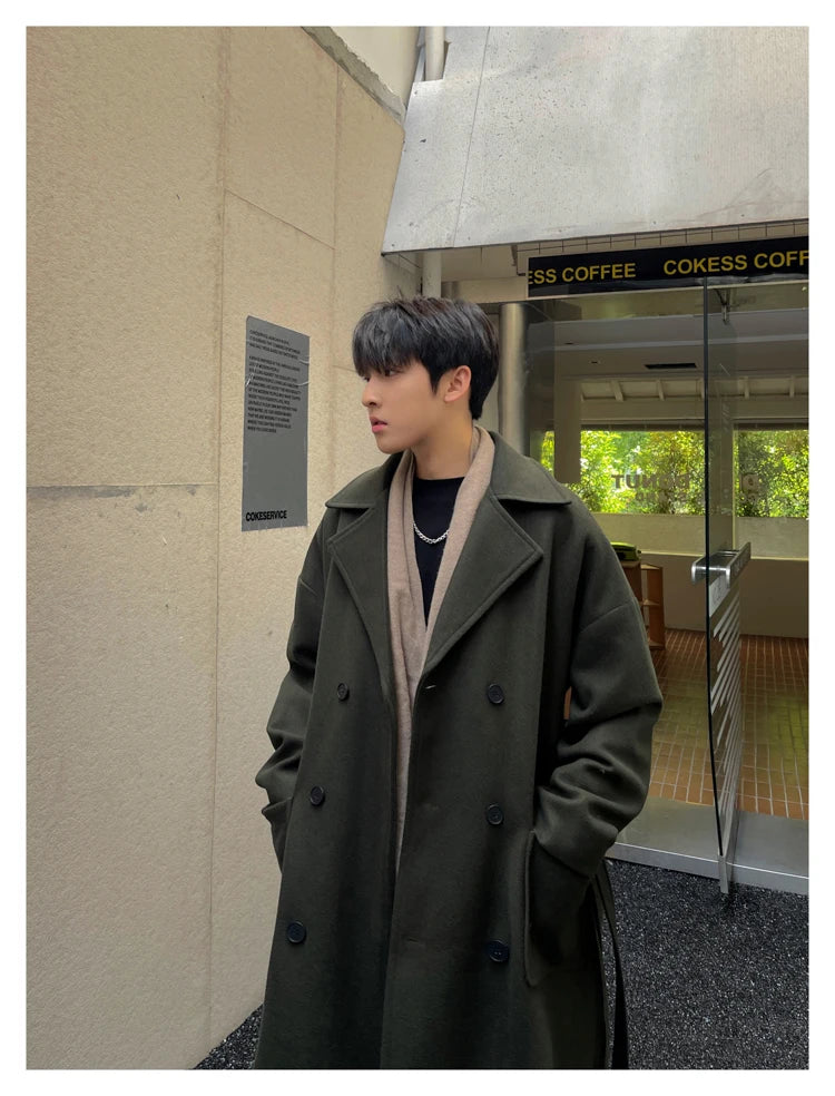 Winter Woolen Long Trench Coat