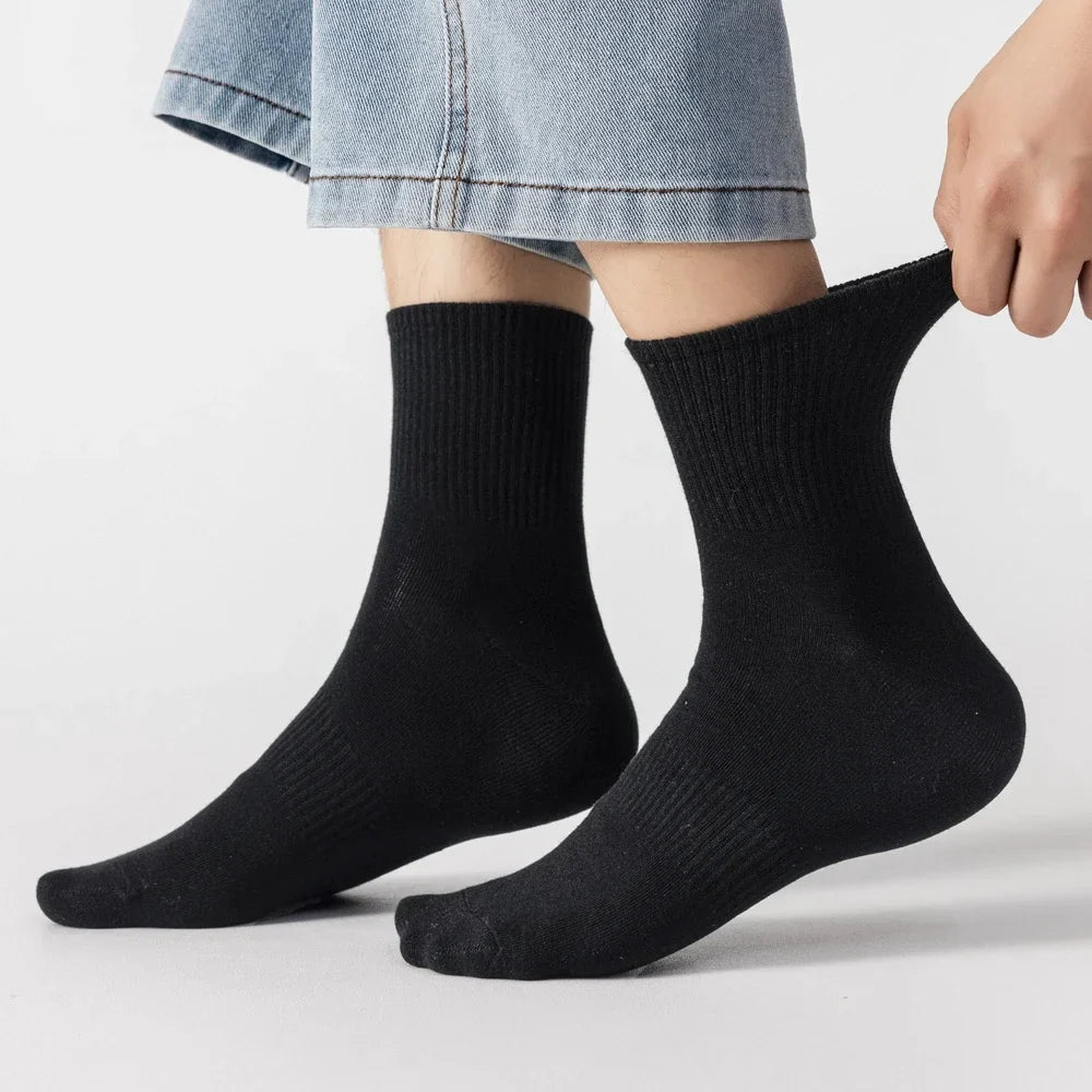 Plus Size Cotton Crew Socks