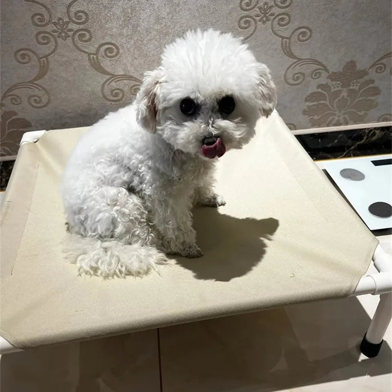 Pet Camping Bed Elevated Bed for Dogs Folding Puppy Camping Bed Cat House Portable Removable Washable Puppy Beds Dog Hammock