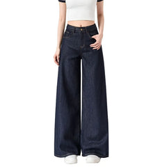 Women's Lightweight Wide Leg Straight-Leg Jeans Stylish and Comfortable Denim Pants for Effortless Fashion Summer Thin Trousers
