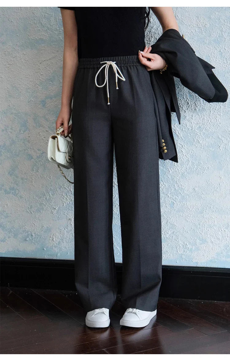 Elegant Peaked Lapel Suit Set