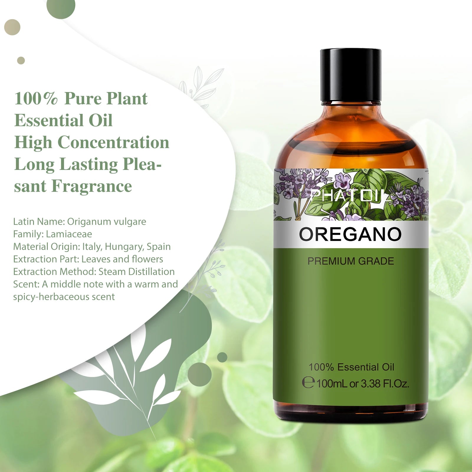 Pure Botanical Aromatherapy Essential Oil