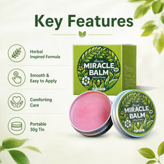 Natural Herbal Miracle Balm 30g Soothing Relief Dry Skin Hydrating Repair Body Care Cream Easy To Apply