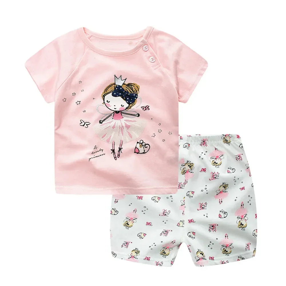 Plaid Summer Baby Outfit Set