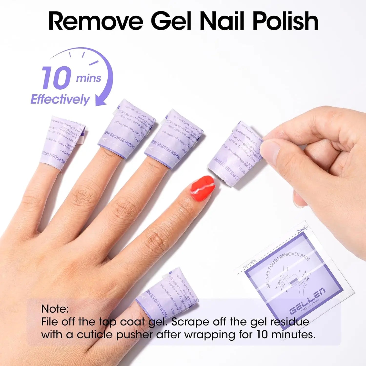 Nail Glue Remover 40ML for Press on Nails False Tips Non Acetone Gentle Nail Care Remover Supplies Solution Manicure Supply