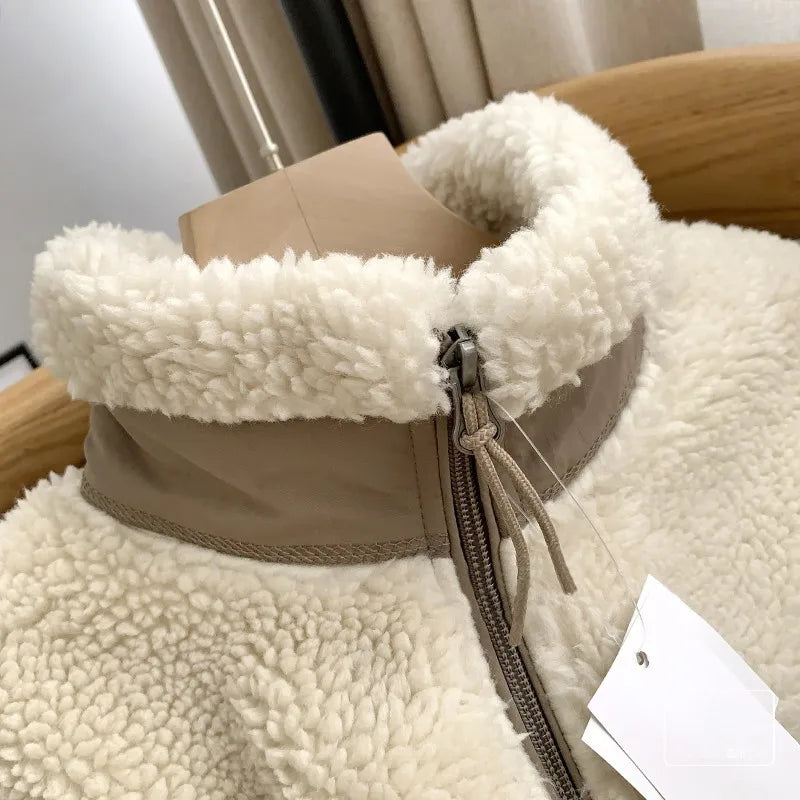Warm Stand Collar Motorcycle Jacket
