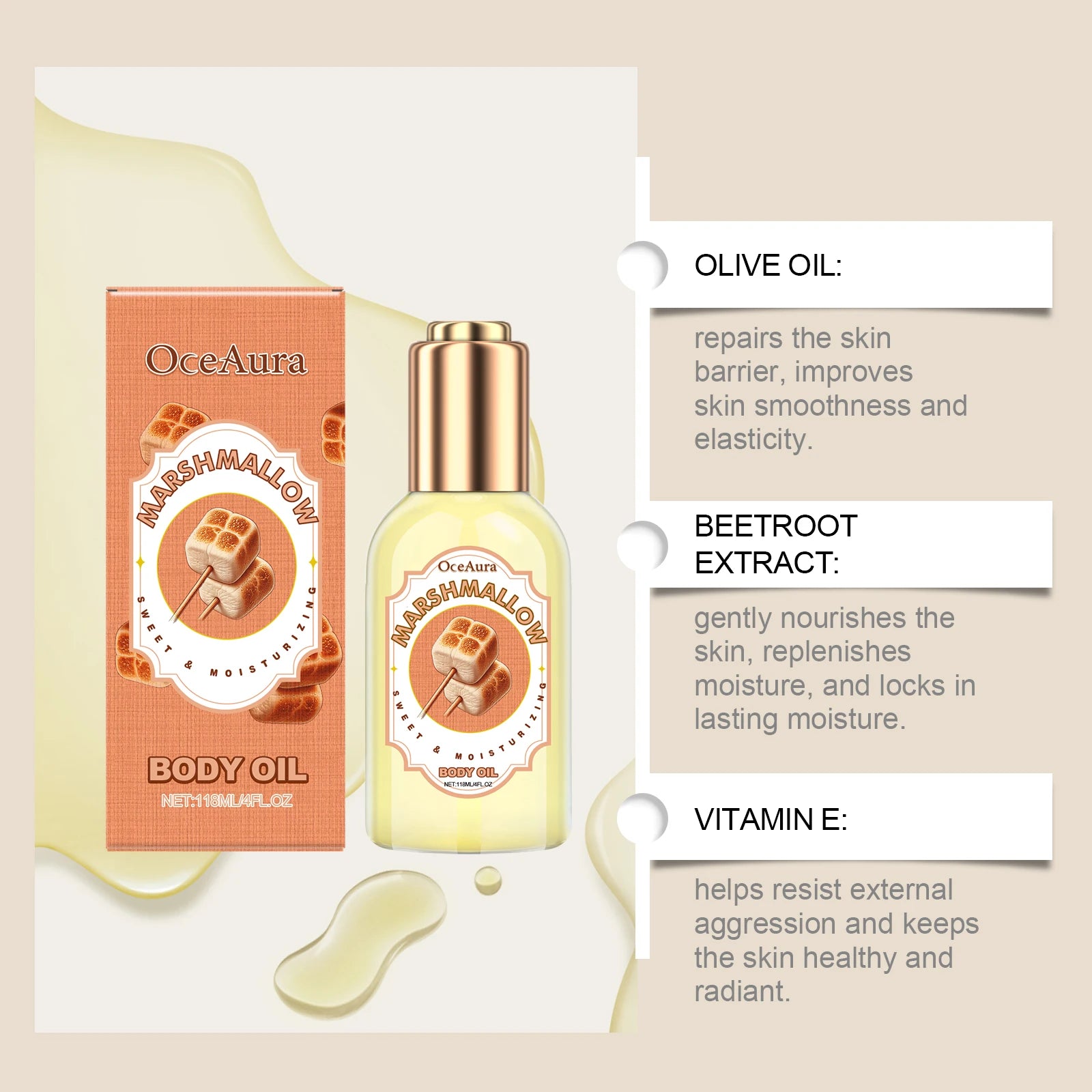 Body Massage Oil Improve Moisturizing Relieve Stress Muscle Relaxing Body SPA Lasting Scent Body Essential Oils
