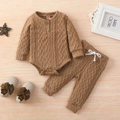 Knitted Baby Autumn Outfit Set