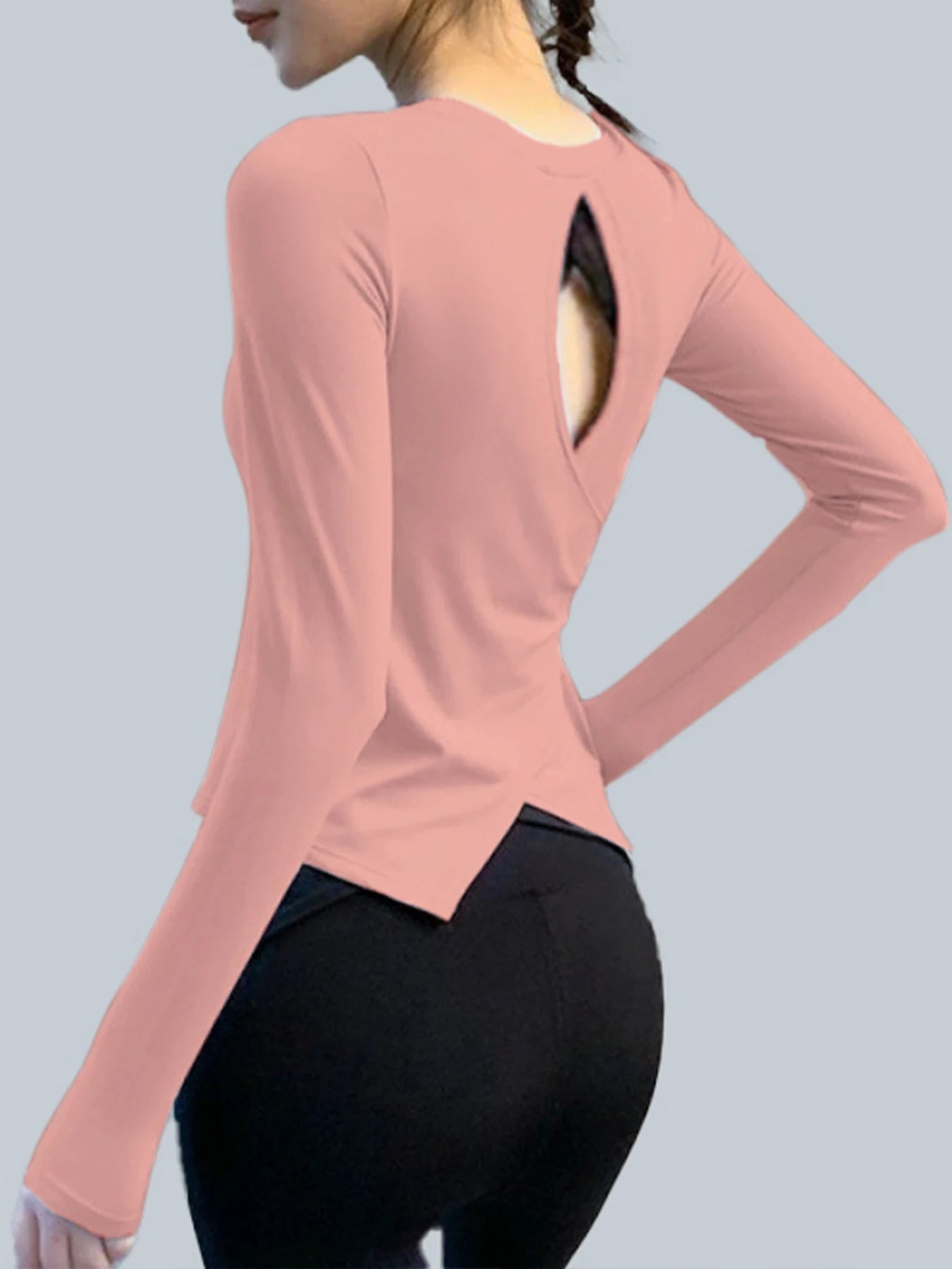 Yoga Tops for Women, Long-Sleeved Autumn and Winter Fitness Wear, Sports Clothing, Running Training Wear, Basketball Training Wear, Quick-Dry Clothing, Pilates Training Wear, Professional Morning Running High-End Sport
