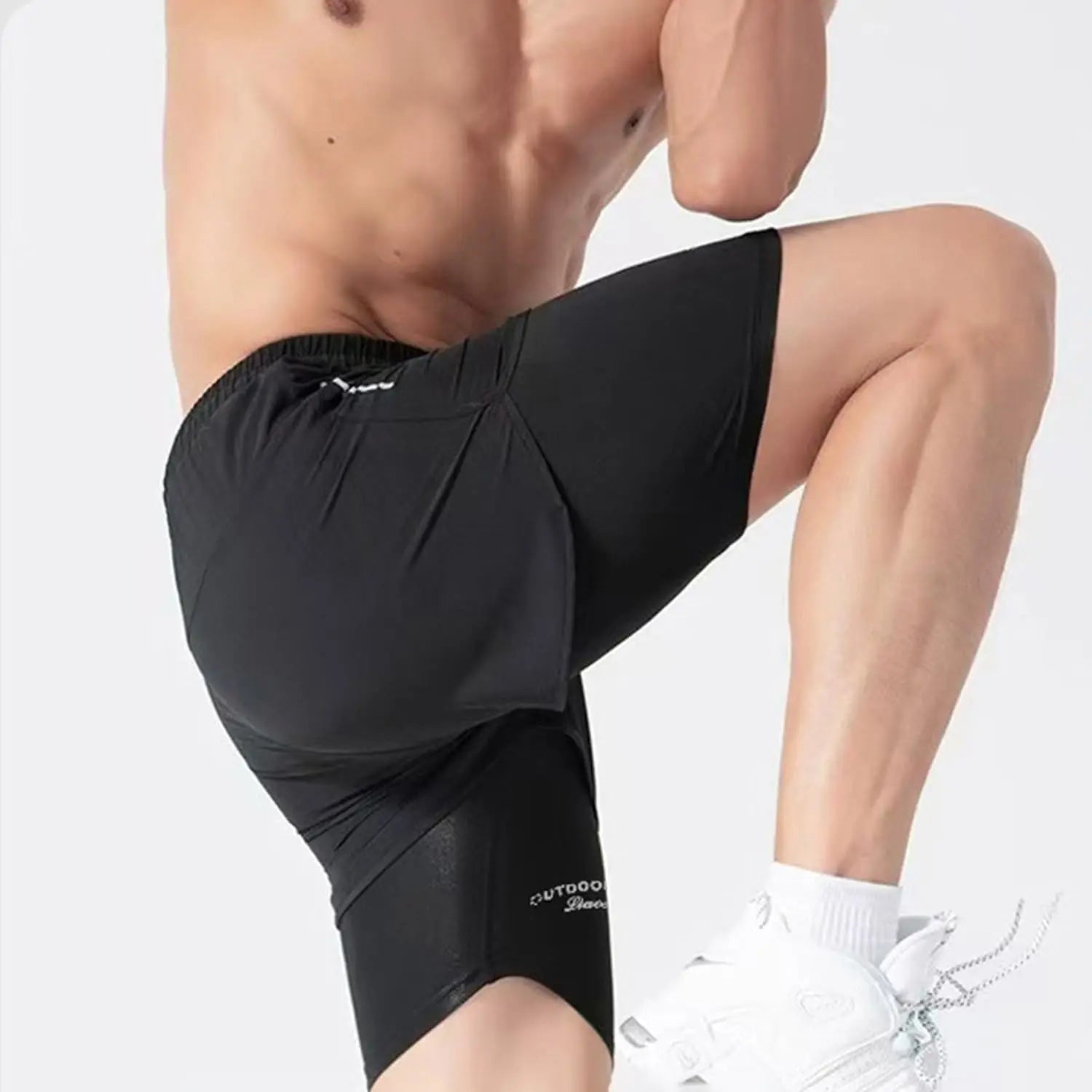 Men's Swim Trunks Quick Dry Athletic Shorts with Compression Liner for Beach Pool Running Gym