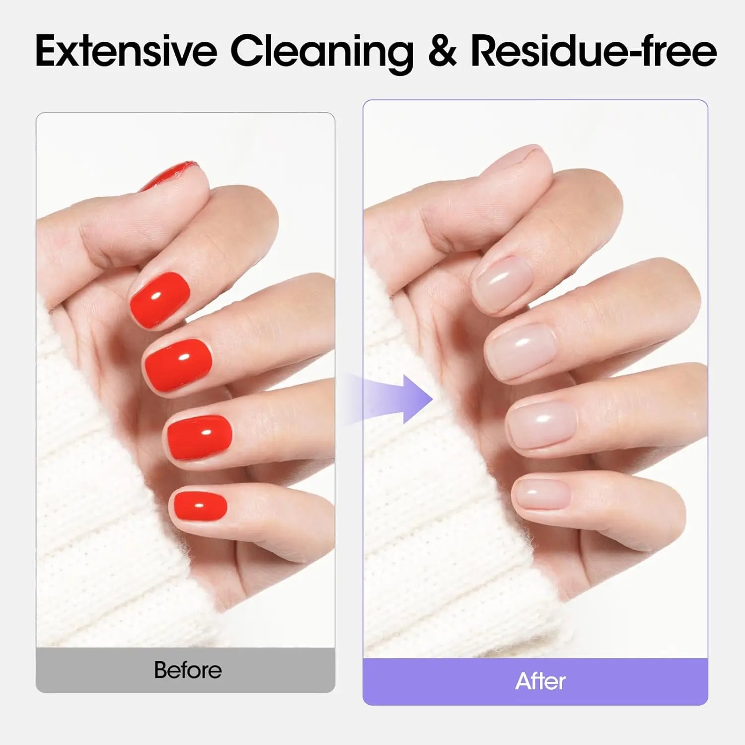 Nail Glue Remover 40ML for Press on Nails False Tips Non Acetone Gentle Nail Care Remover Supplies Solution Manicure Supply