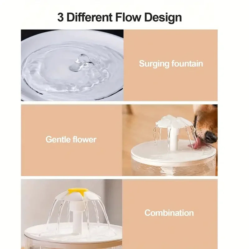 USB Electric Mute 1.2L Pet Water Fountain Automatic Cat Drink Bowl Filter Pet Drinking Dispenser Drinker For Cats Water Filter