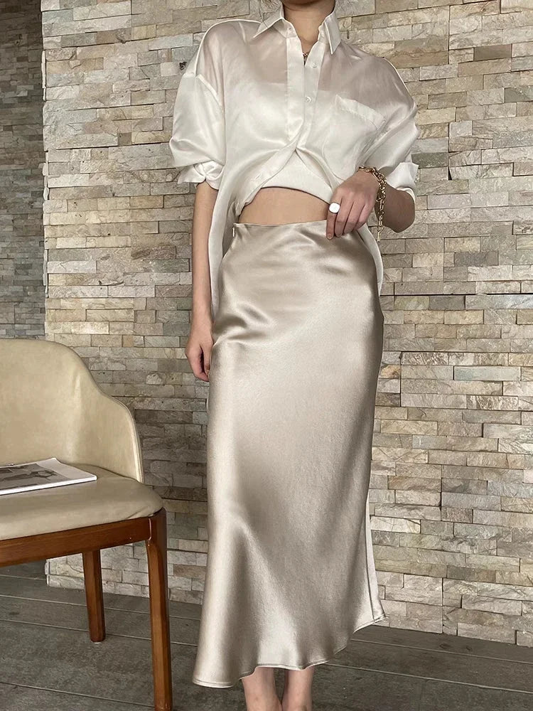 Silk Satin Skirts Premium Edition