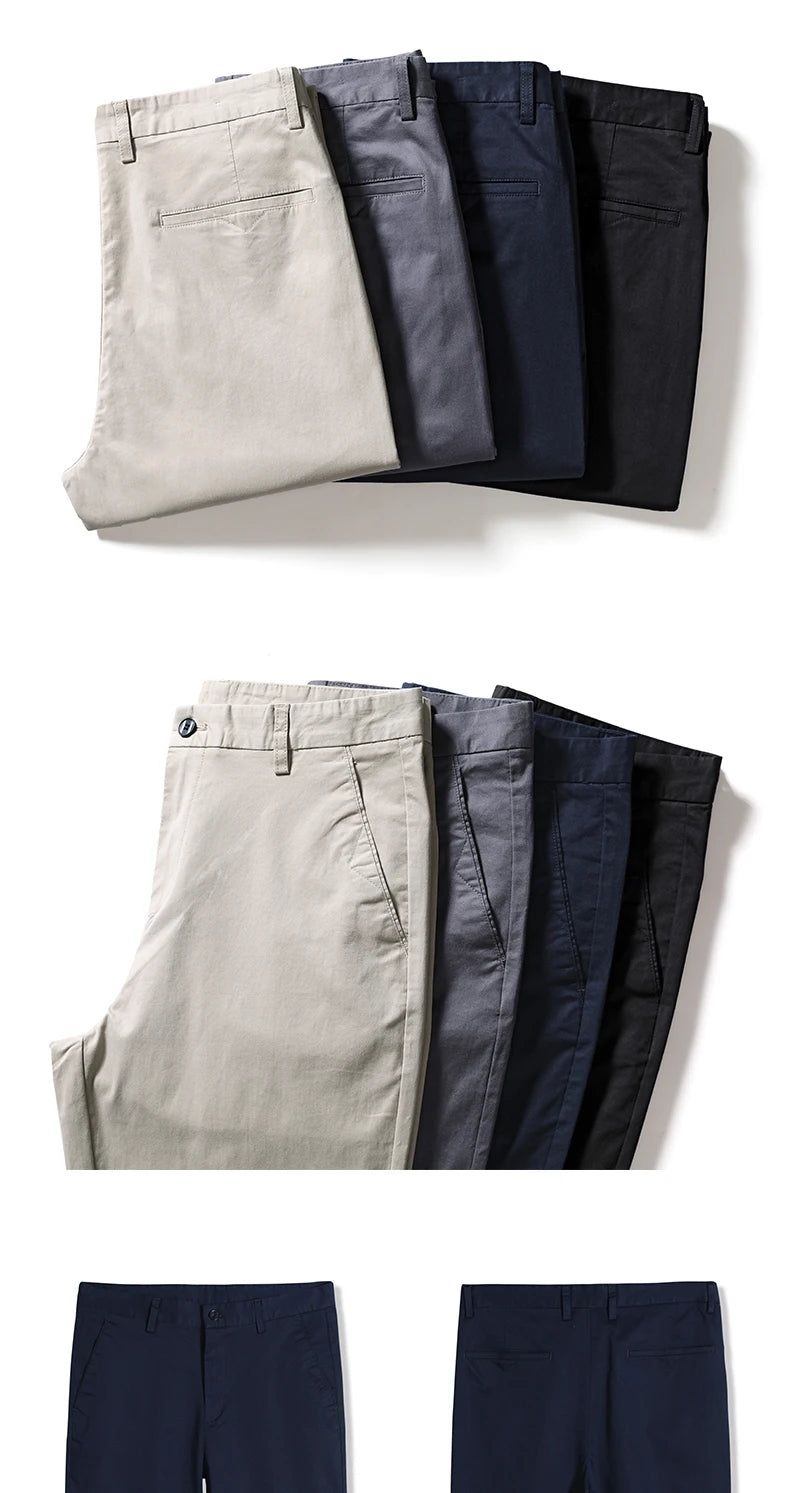 Everyday Stretch Straight Cotton Pants