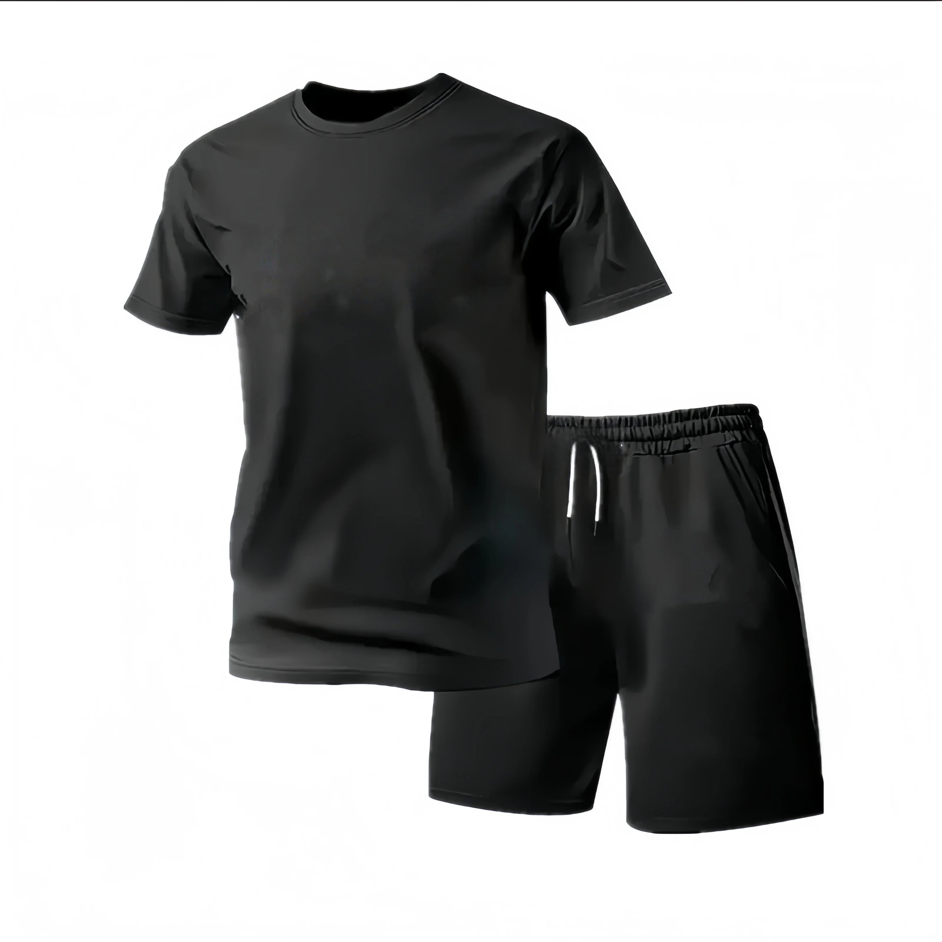 2026 Summer Fashion Men's Tracksuit T-shirt Shorts Set Leisure Short Sleeve Set Jogging Gym Suit Brand Clothing