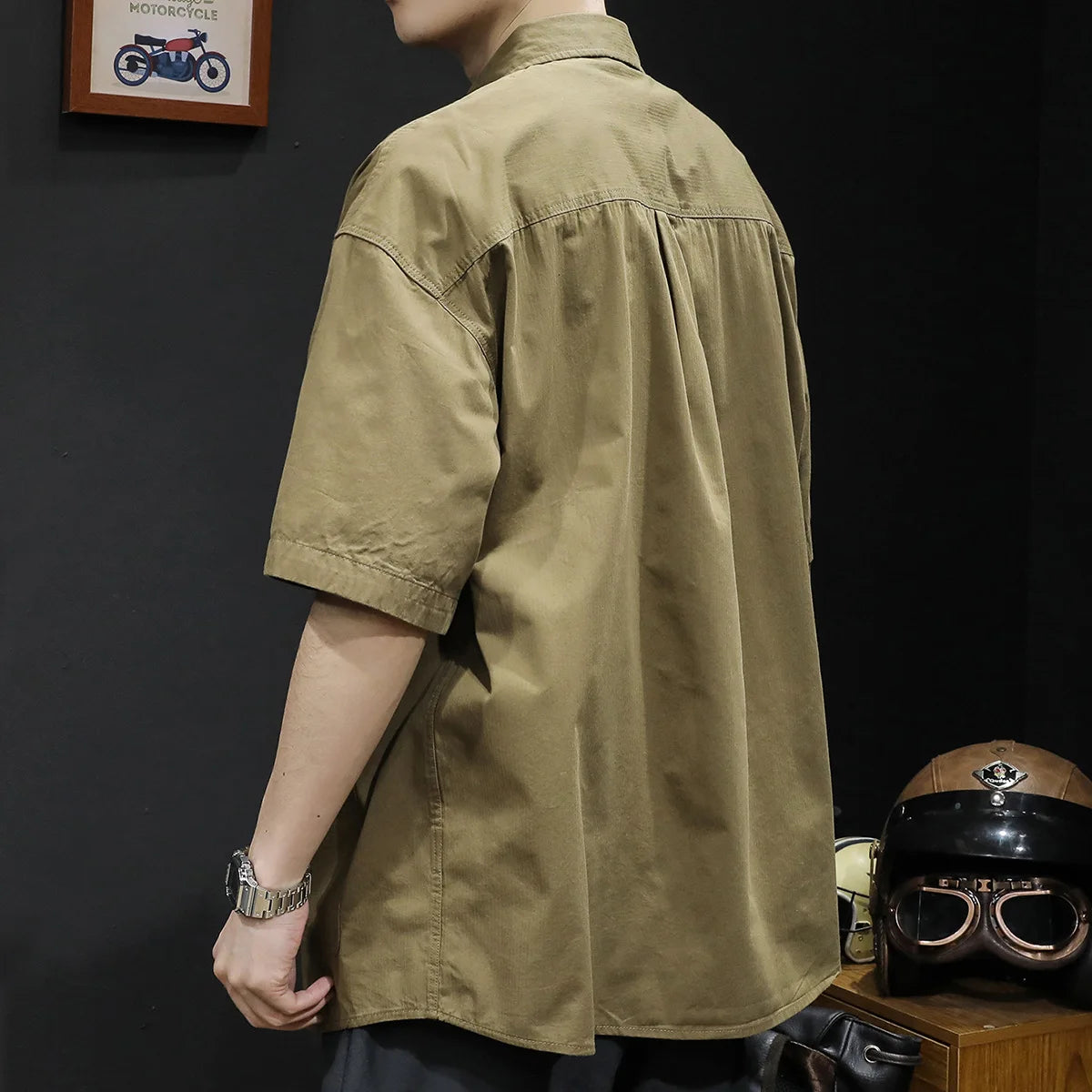 Trendy Casual Zipper Shirt Men