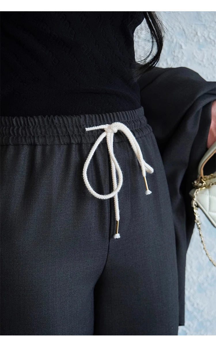 Elegant Peaked Lapel Suit Set