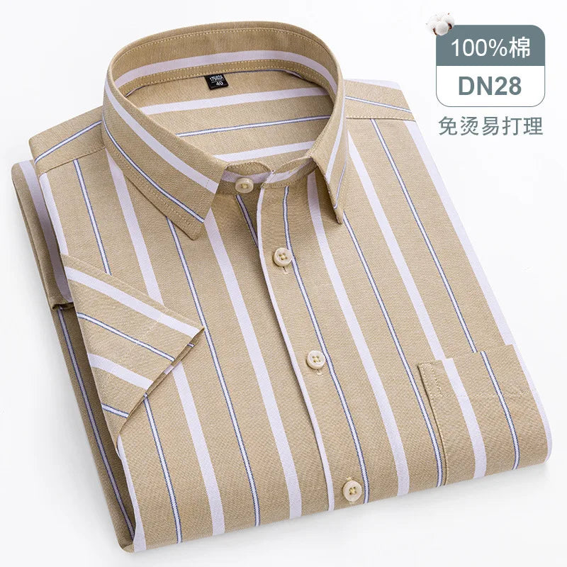 Oversized Cotton Oxford Short Shirt