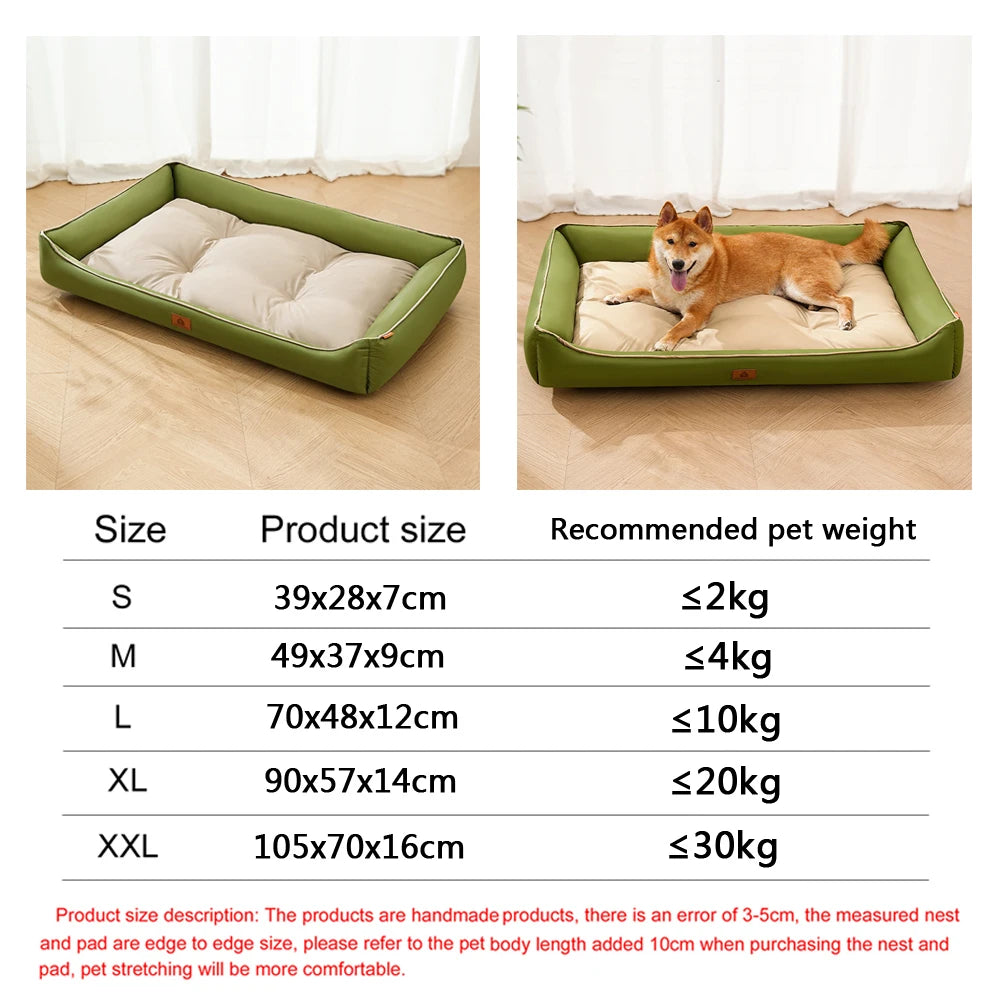 Bite-Resistant Four Season Square Bed