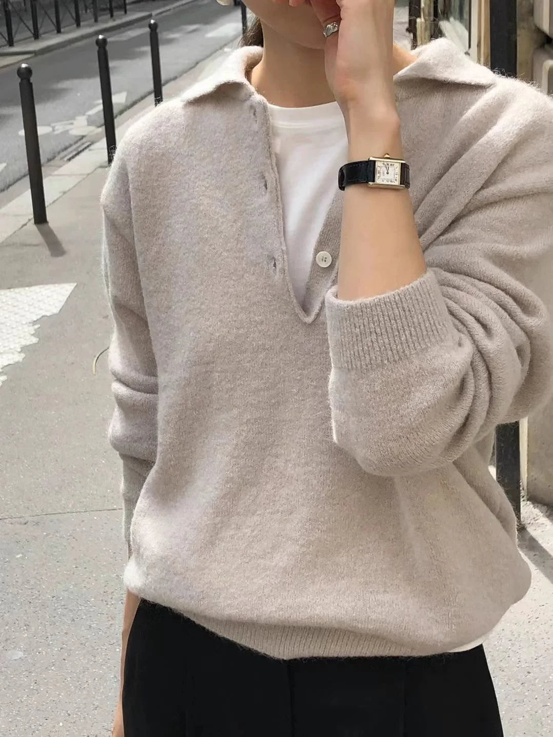 Wool Knitted Casual Pullover Sweater