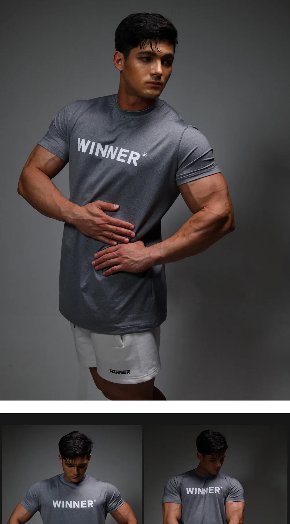 Men Muscle Shirt Slim Fit Bodybuilding Tshirt Men Workout Fitness Shirts Top Tees