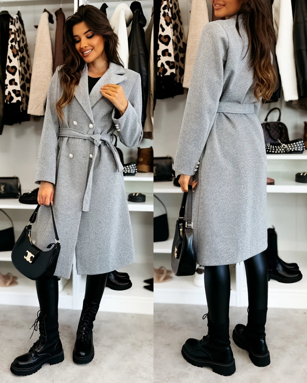 Vintage Double Breasted Wool Trench