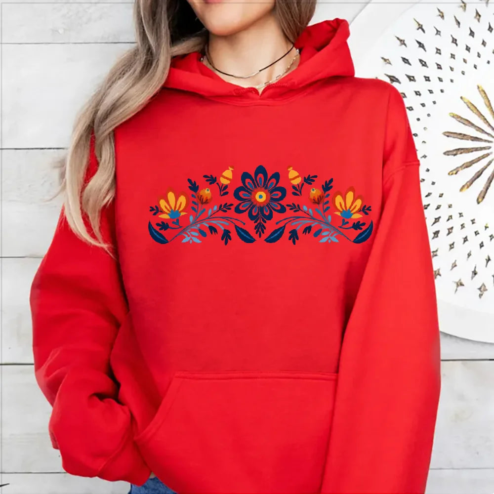 Washed Graphic Oversized Hoodie Women