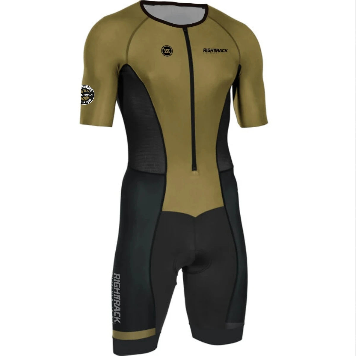 RIGHTTRACK Trisuit MEN'S Triathlon Jumpsuit Summer Skinsuit Swimming Cycling Running Competition Apparel Custom Names Flags