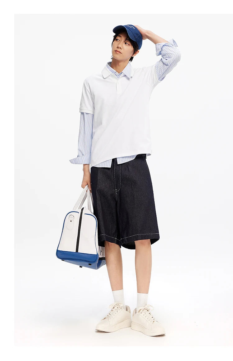 Semir Polo Shirt Men Moisture Wicking Solid Color Short Sleeve T-Shirt 2025 Summer New Slim Fit Top for Active Wear