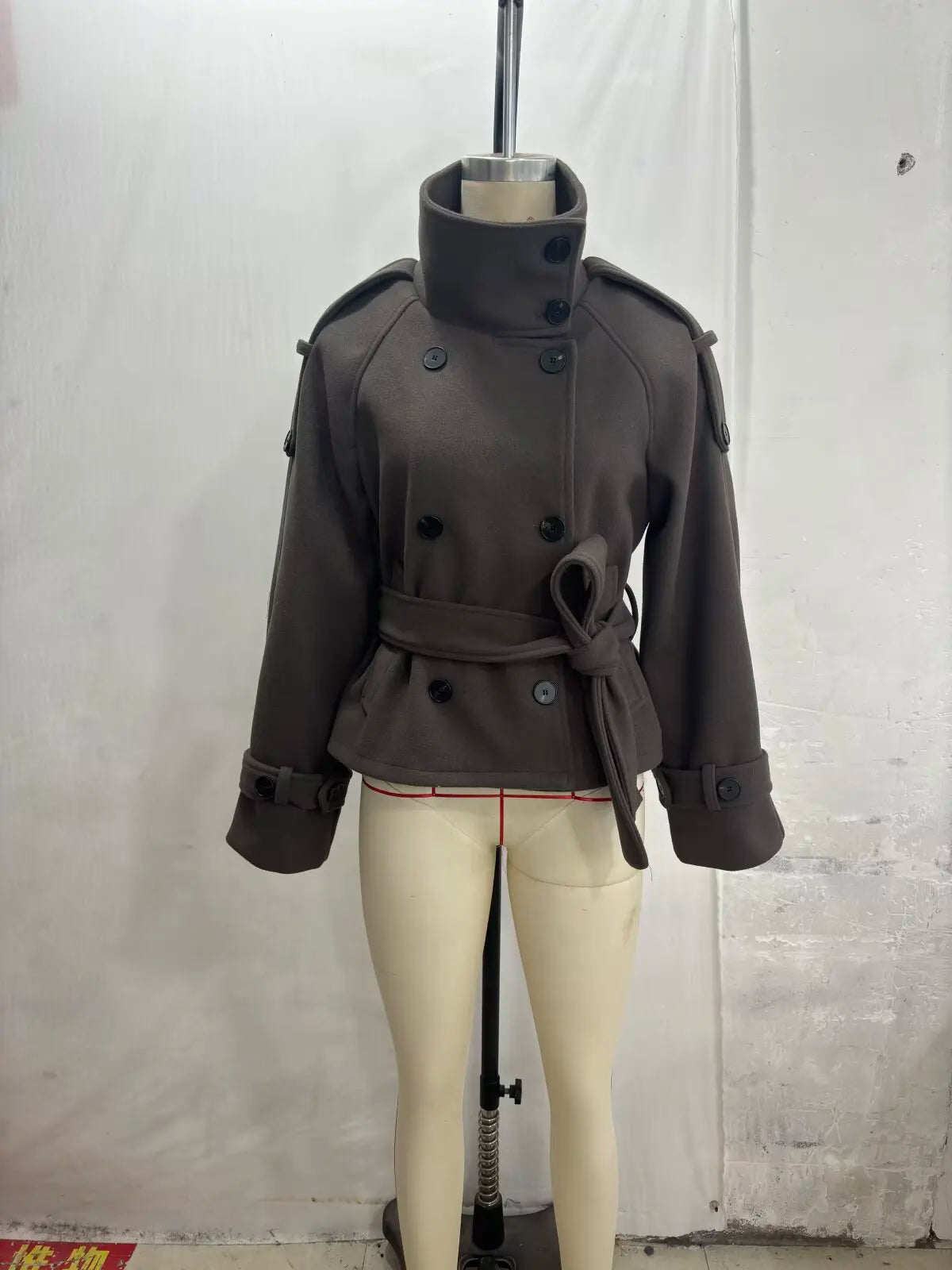 New Women's Jackets & Coats Autumn 2026 Fashion Loose Belt Elegant Turtleneck Warm Winter Jackets Women's Chic Youth Street Coat